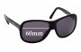 Sunglass Fix Replacement Lenses for Prada SPR01M - 60mm Wide 