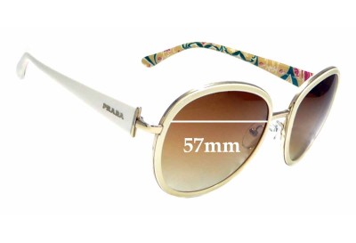 Sunglass Fix Replacement Lenses for Prada SPR 51N - 57mm wide 