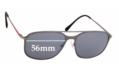 Sunglass Fix Replacement Lenses for Prada SPS53T & PS53TS - 56mm Wide 