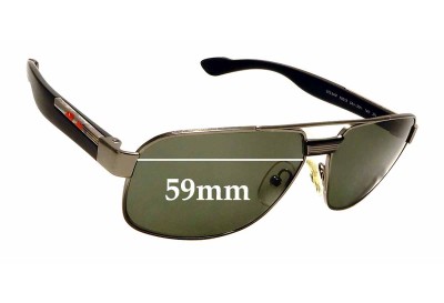 Sunglass Fix Replacement Lenses for Prada SPS 54M - 59mm wide 