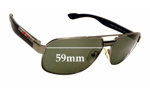 Sunglass Fix Replacement Lenses for Prada SPS54M & PS54MS - 59mm Wide 