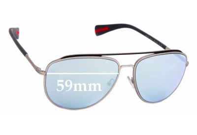 Sunglass Fix Replacement Lenses for Prada SPS 55R - 59mm Wide 
