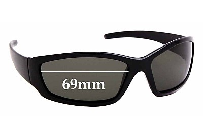 Sunglass Fix Replacement Lenses for Protector Whim Creek - 69mm wide 