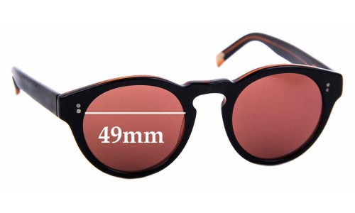 Sunglass Fix Lentes de Repuesto para Raen Parkhurst - 49mm Wide 