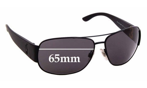 Sunglass Fix Replacement Lenses for Polo Polo 3063 - 65mm Wide 