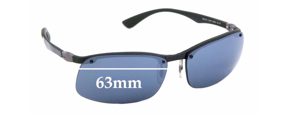 Ray Ban RB8314 Replacement Lenses 63mm 
