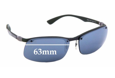 Ray Ban RB8314 Replacement Lenses 63mm wide 