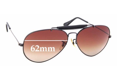 Ray-Ban B&L Outdoorsman Verres de Remplacement 62mm wide 