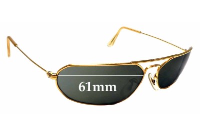 Ray Ban B&L W1959 Replacement Lenses 61mm wide 