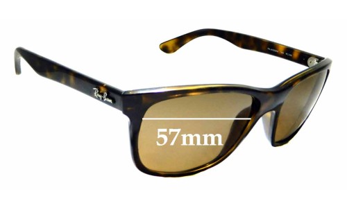 Sunglass Fix Replacement Lenses for Ray Ban RAJ4935AA - 57mm wide 