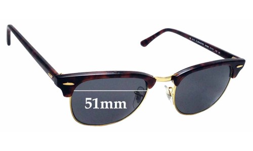 Ray-Ban B&L Clubmaster WO366 Replacement Lenses 51mm wide 