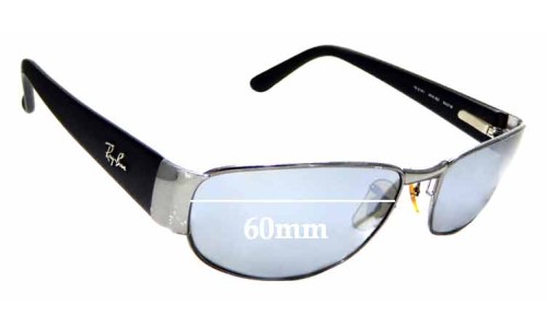 Sunglass Fix Replacement Lenses for Ray Ban RB3141 - 60mm Wide 