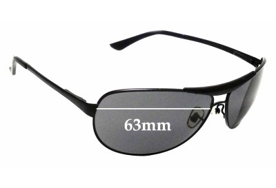 Ray Ban RB3324 Replacement Lenses 63mm wide 