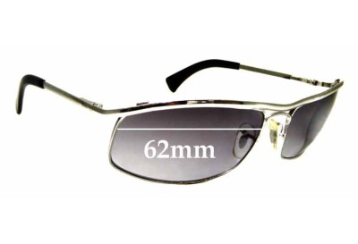 Ray-Ban RB3339 Replacement Lenses 62mm wide 