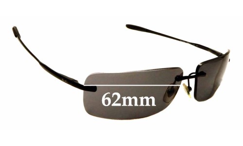 Sunglass Fix Replacement Lenses for Ray Ban RB3344 - 62mm Wide 