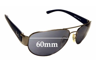 Ray Ban RB3448 Replacement Lenses 60mm wide 