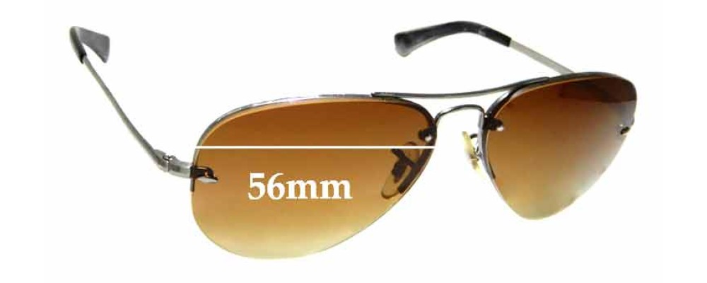 Ray Ban Aviator RB3449 Larger than 1mm 