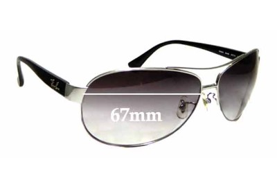 Ray Ban RB3464 Replacement Lenses 67mm wide 