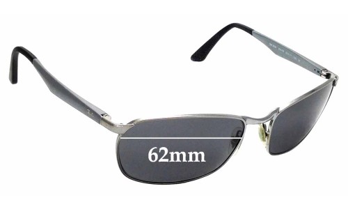 Sunglass Fix Replacement Lenses for Ray Ban RB3534 - 62mm Wide 