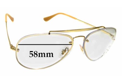Ray Ban RB3584-N Replacement Lenses 58mm wide 