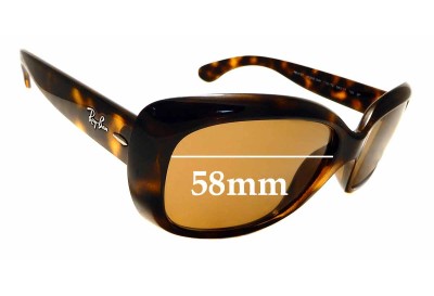 Ray Ban RB4101 Jackie Ohh Replacement Lenses 58mm wide 