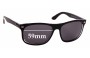 Sunglass Fix Replacement Lenses for Ray Ban RB4226 - 59mm Wide 