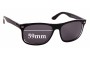Sunglass Fix Verres de Remplacement pour Ray-Ban RB4226 - 59mm Wide 