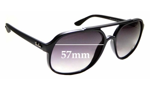 Ray-Ban RB4312 Lentilles de Remplacement 57mm wide 