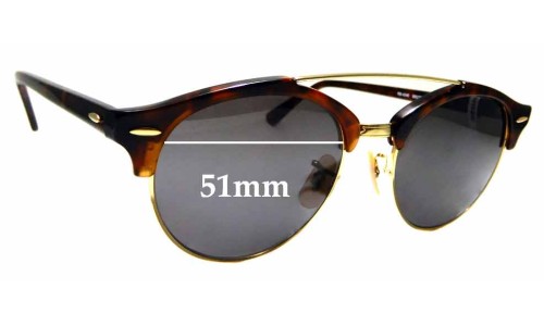 Sunglass Fix Replacement Lenses for Ray Ban RB4346 - 51mm Wide 
