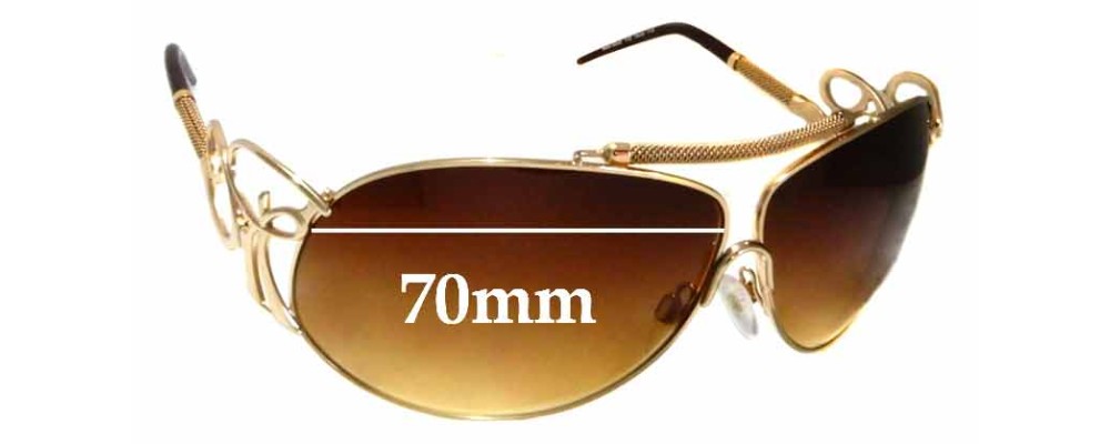 Sunglass Fix Replacement Lenses for Roberto Cavalli Beid 850S - 70mm Wide