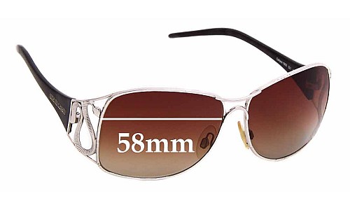 Sunglass Fix Replacement Lenses for Roberto Cavalli Calipso 190s  - 58mm Wide 