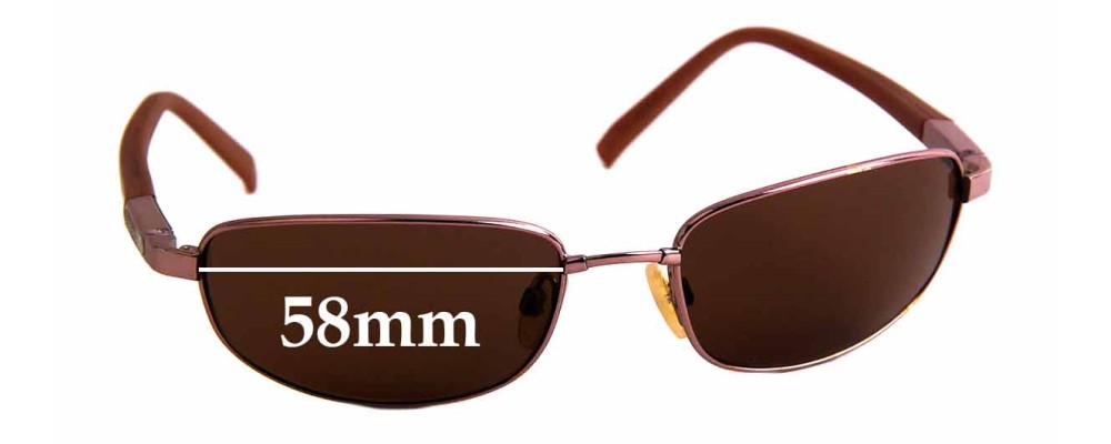 Sunglass Fix Replacement Lenses for Serengeti Manetti - 58mm Wide