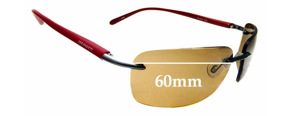 Sunglass Fix Replacement Lenses for Serengeti Ponente - 60mm Wide