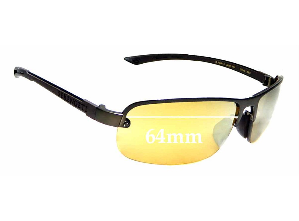 Sunglass Fix Lentes de Repuesto para Serengeti Strato - 64mm Wide Sunglass Fix Lentes de Repuesto para Serengeti Strato - 64mm Wide