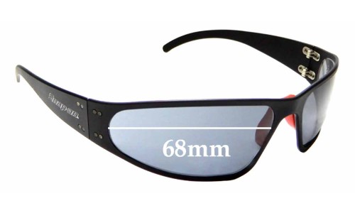 Sunglass Fix Replacement Lenses for Snap On Carb - 68mm Wide 