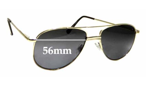 Sunglass Fix Lentilles de Remplacement pour Specsavers Bishop - 56mm Wide 