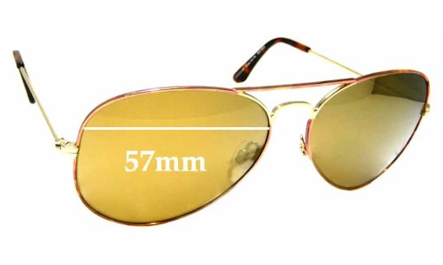 Sunglass Fix Replacement Lenses for Specsavers Jersey Sun Rx - 57mm Wide 