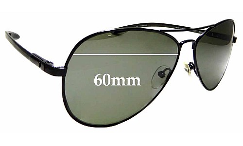 Sunglass Fix Replacement Lenses for Spiffy Society  Rio - 60mm Wide 