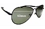 Sunglass Fix Replacement Lenses for Spiffy Society  Rio - 60mm Wide 