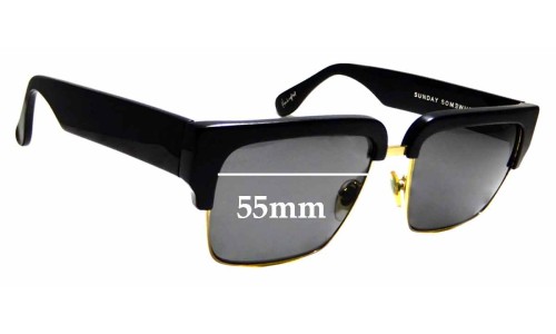 Sunglass Fix Replacement Lenses for Sunday Somewhere Little God - 55mm Wide 