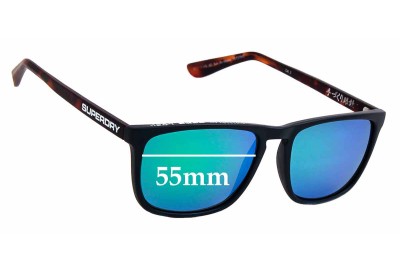  Sunglass Fix Replacement Lenses for Superdry Sun Rx Kiyoko - 55mm Wide 