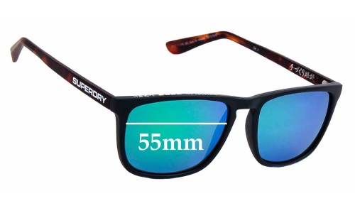 Sunglass Fix Replacement Lenses for Superdry Sun Rx Kiyoko - 55mm Wide 