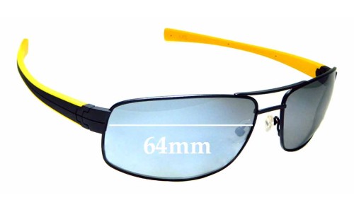 Sunglass Fix Replacement Lenses for Tag Heuer Tag Heuer Lrs 0251 - 64mm Wide 
