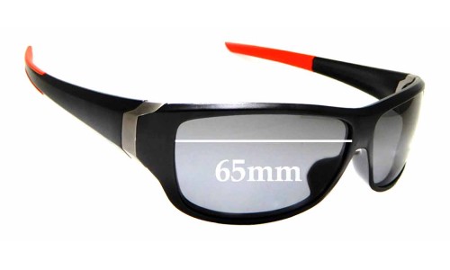 Sunglass Fix Replacement Lenses for Tag Heuer Racer 2 TH9225 - 65mm Wide 