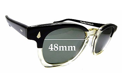 The Real McCoy's Wellington Replacement Lenses 48mm wide 