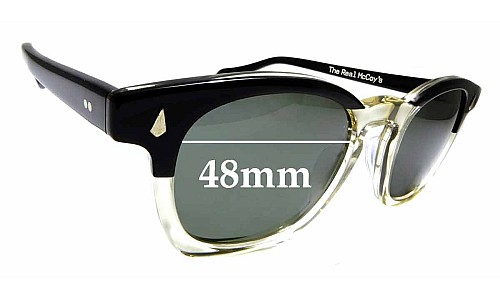 Sunglass Fix Replacement Lenses for The Real McCoy's Wellington - 48mm Wide 