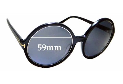 Sunglass Fix Replacement Lenses for Tom Ford Carrie TF 268  - 59mm wide 