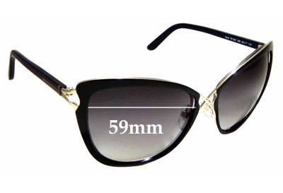 Sunglass Fix Replacement Lenses for Tom Ford Celia TF322 - 59mm Wide 
