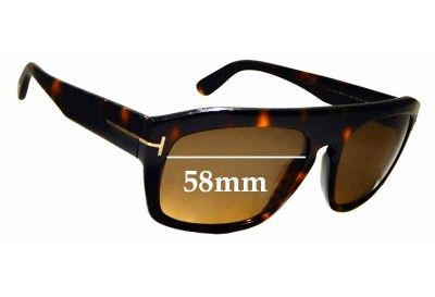 Sunglass Fix Replacement Lenses for Tom Ford Conrad TF470 - 58mm Wide 