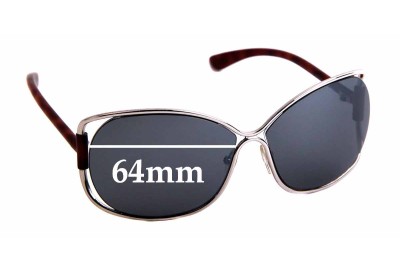 Sunglass Fix Replacement Lenses for Tom Ford Eugenia TF156 - 64mm Wide 